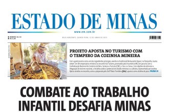 Capa impressa do Estado de Minas de 12/6/2025