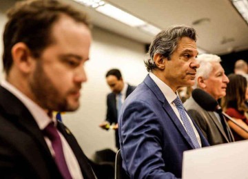 Sessão na Câmara com a presença de Haddad acabou em tumulto -  (crédito: Gabriela Biló/Folhapress)