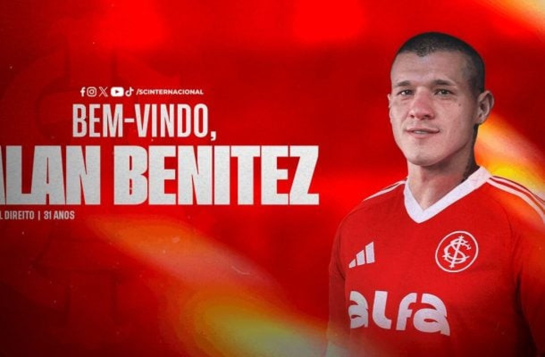 Internacional anuncia assinatura de pré-contrato de Alan Benítez