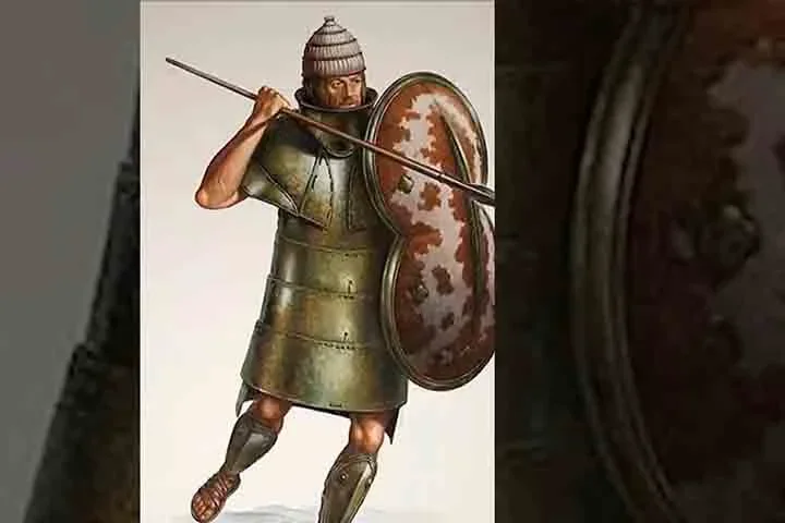 Depois, recrutaram 13 fuzileiros navais das Forças Armadas do país para uma simulação. Eles não usaram a armadura original, mas sim réplicas fiéis feitas de cobre, zinco e a liga mais próxima do bronze possível.