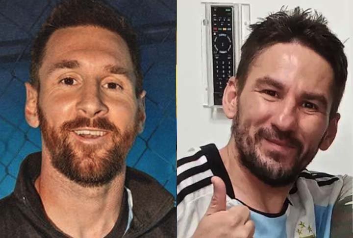 Lionel Messi – O sósia brasileiro do jogador argentino é de Palmas (TO) e faz sucesso na internet.