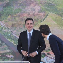 Senador Rodrigo Pacheco esteve no evento com Lula -  (crédito: Edésio Ferreira/EM/D.A Press)
