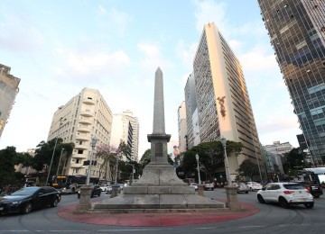 A Praça Sete de Setembro é mais do que um cruzamento central: é memória viva, palco de manifestações políticas, epicentro cultural e referência econômica de Belo Horizonte -  (crédito: Marcos Vieira/EM/D.A.Press)