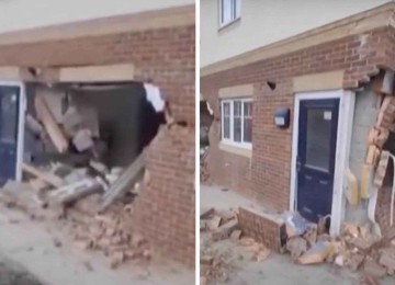 Seis casas foram destruídas por adolescente com caminhão roubado -  (crédito: Reprodução / Youtube)