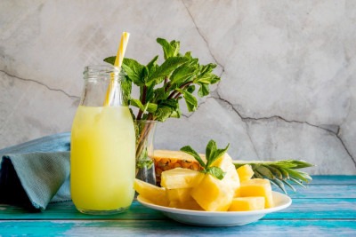 A combinação de abacaxi, hortelã e cúrcuma é um anti-inflamatório natural
 -  (crédito: FreePik)