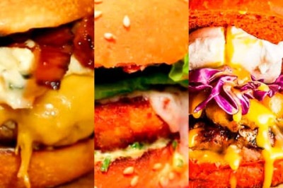 Hambúrgueres são uma opção de lanche apreciada por muitas pessoas . Além do tradicional, é possível preparar versões com ingredientes alternativos que saem do lugar comum. Veja algumas sugestões.  -  (crédito: Montagem Flipar)