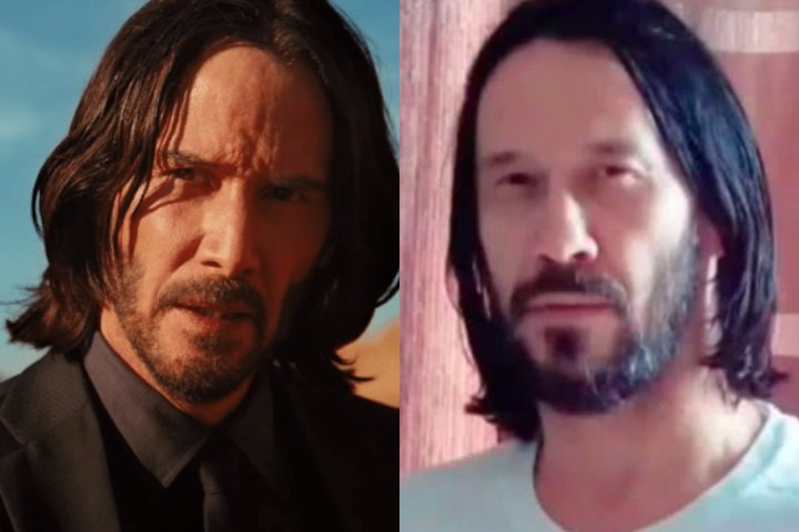 Keanu Reeves – Marcos Jeeves tem mais de 470 mil seguidores no Instagram e é conhecido como o "John Wick" brasileiro.