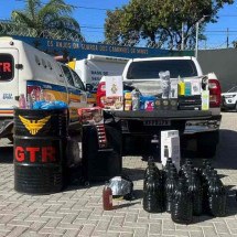 BH: veículo com produtos contrabandeados do Paraguai é apreendido no Anel - Polícia Militar Rodoviária (PMRv) / Divulgação
