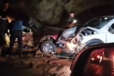 Batida frontal matou duas pessoas na rodovia estadual MGC-122 -  (crédito: Facebook/Reprodução)