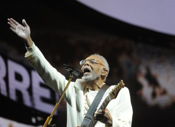 O show de Gilberto Gil em BH levou aproximadamente 55 mil pessoas ao Mineirão -  (crédito: Alexandre Guzanshe/EM/DA Press)