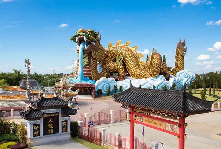 Com relaÃ§Ã£o ao dragÃ£o azul da regiÃ£o Leste corresponde Ã  primavera e Ã  madeira. Ã? o lÃ­der dos animais divinos chineses e retrata o poder do impÃ©rio. O animal tem bigodes de carpa, chifres de veado, olhos de tigre, orelhas de boi e patas de Ã¡guia. 