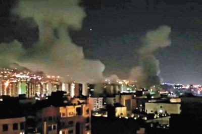 Israel voltou a bombardear Teerã, após o contra-ataque feito pelo Irã -  (crédito: AFP)