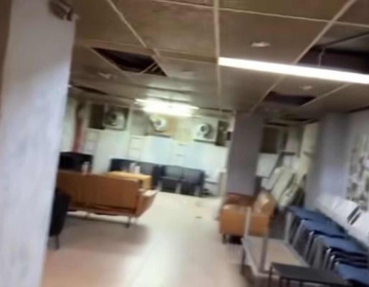 Bunker em hotel abrigou a comitiva: uns optaram por ar a noite no local, enquanto outros voltaram para o quarto - (crédito: Reprodução Instagram @flaviovalle.rio)