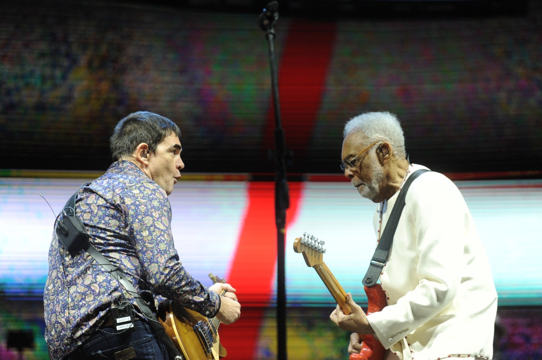 Samuel Rosa foi o convidado especial de Gilberto Gil na passagem da turnê 