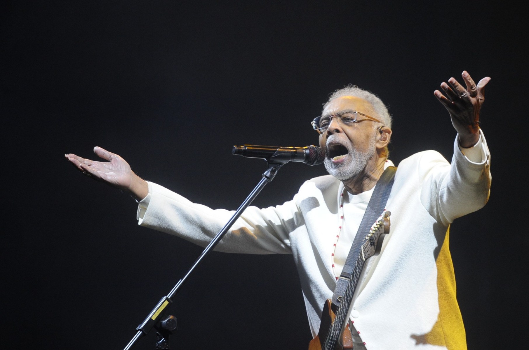 Gilberto Gil realiza último show em BH na noite deste sábado (14/6), no Mineirão, na Pampulha-Alexandre Guzanshe/EM/DA Press