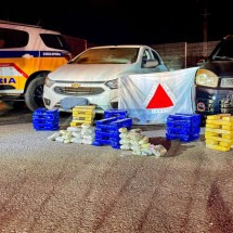 Traficantes têm prejuízo de R$ 750 mil com apreensão de 150 kg de drogas - PMMG