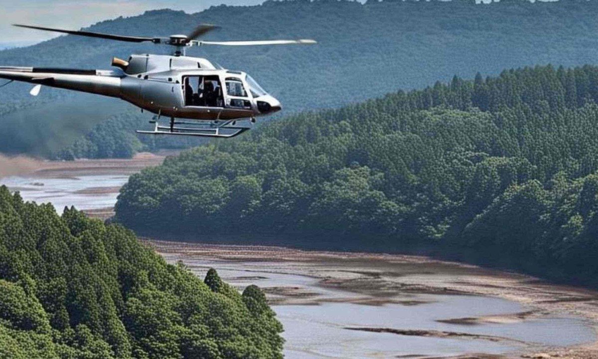 Segundo a Prefeitura de Brumadinho esse tipo de voo não faz parte da rotina da cidade e os voos foram usados como "atrativo para que o público presente tivesse uma vista privilegiada da pista onde ocorreram as corridas." -  (crédito: Redes Sociais / Avabrum)