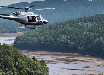 Segundo a Prefeitura de Brumadinho esse tipo de voo não faz parte da rotina da cidade e os voos foram usados como 'atrativo para que o público presente tivesse uma vista privilegiada da pista onde ocorreram as corridas.' -  (crédito: Redes Sociais / Avabrum)