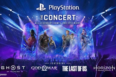 O espetáculo 'PlayStation The Concert' reúne trilhas sonoras icônicas dos maiores sucessos da marca, como 'God of War', 'The Last of Us', 'Ghost of Tsushima' e 'Horizon'. -  (crédito: Playstation The Concert/divulgação)