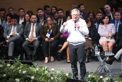 Em BH, Padilha assinou portaria do Programa Agora tem Especialistas, criado para reduzir a fila de espera nas consultas especializadas do SUS -  (crédito: Marcos Vieira/EM/D.A.Press)