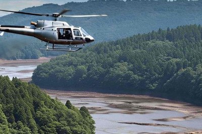 Segundo a Prefeitura de Brumadinho esse tipo de voo não faz parte da rotina da cidade e os voos foram usados como 'atrativo para que o público presente tivesse uma vista privilegiada da pista onde ocorreram as corridas.' -  (crédito: Redes Sociais / Avabrum)