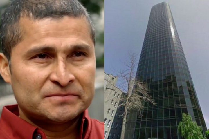 Alcides Moreno – Queda de 47 andares em Nova York (2007): O equatoriano trabalhava limpando janelas quando caiu com a plataforma de trabalho do 47º andar de um arranha-céu.