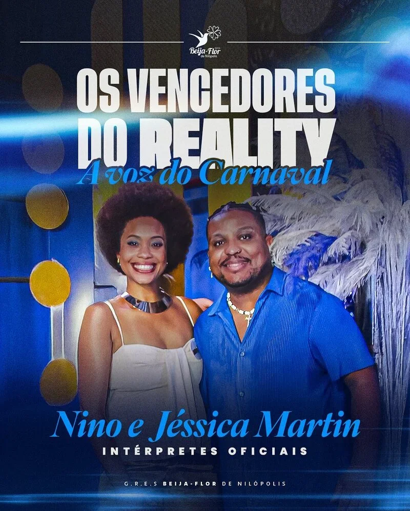 Conheça a dupla de intérpretes que irá substituir Neguinho da Beija-Flor - Divulgação/Beija-Flor