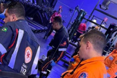 O nível de esforço exercitado pela vítima não foi detalhado -  (crédito: Divulgação/Corpo de Bombeiros)