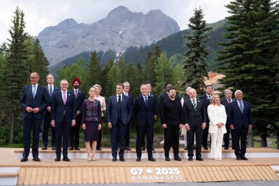 Reunião do G7 no Canadá -  (crédito: Stefan Rousseau/Pool/AFP)