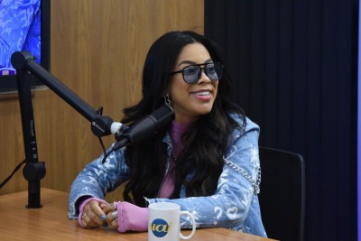 Podcast do Carlini com a cantora de pagode Lary Mendes. -  (crédito: Gladyston Rodrigues/EM/D.A. Press.)