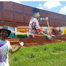Brasileiro é autor do maior mural grafitado do mundo - Divulgação 