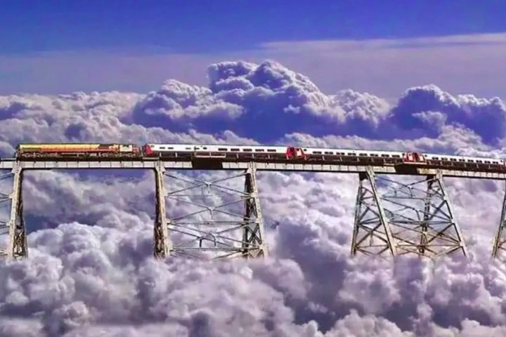 O nome surgiu de um documentário dos anos 60, que mostrava o trem a vapor misturando-se às nuvens.