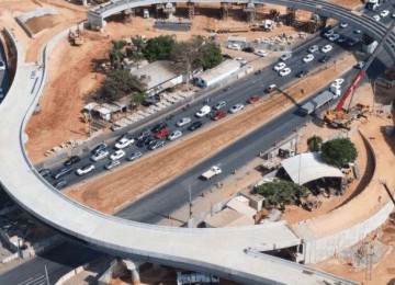 A intervenção vai ser realizada para içamento de vigas usadas na construção de novos viadutos -  (crédito: Reprodução Prefeitura de Belo Horizonte)