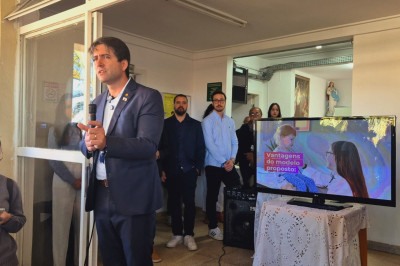 Fábio Baccheretti, secretário de Estado de Saúde de Minas Gerais, anuncia construção do Complexo de Saúde Hospitalar Padre Eustáquio (HoPE) -  (crédito: Jair Amaral/EM/D.A Press)