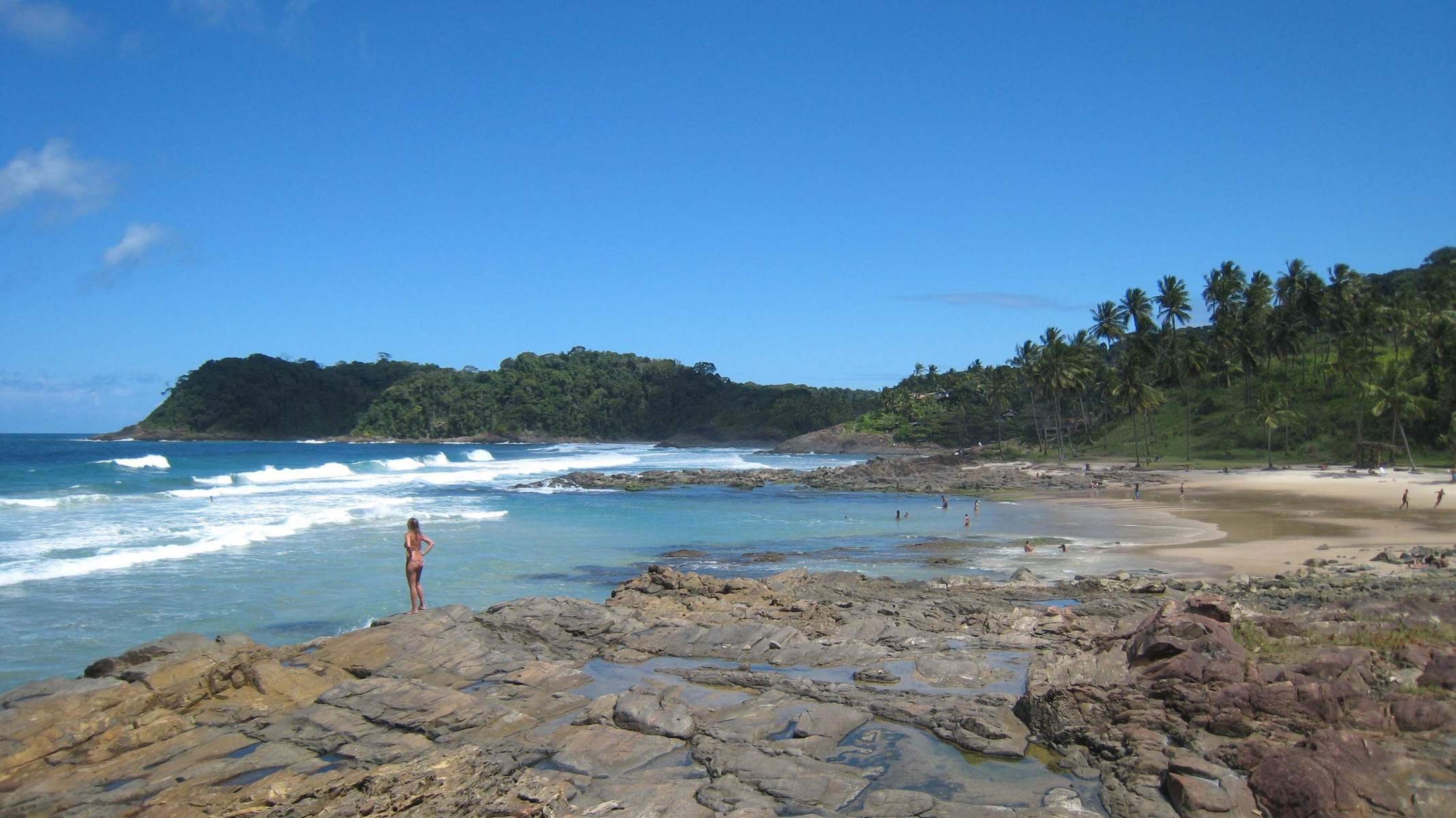  Itacaré (BA)
- Carlos Altman/EM/D.A Press - Itacare - BA. Praia do Resende. - A cidade de Itacare na Bahia possui diversas praias totalmente desertas. Um paraiso intocavel que aos poucos se desperta para o ecoturismo. Uma cidade que tem uma vida noturna agitada, bons restaurantes e gente bonita e, com isto, passa atrair turistas do mundo inteiro.