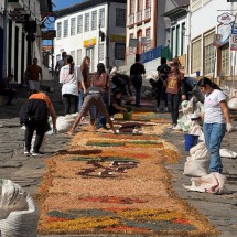 Tradição, fé e beleza se unem nos tapetes pelas ruas de Diamantina - Prefeitura de Diamantina/divulgação
