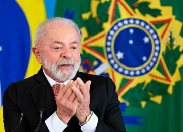 Lula disse novamente que pretende disputar a reeleição em 2026
 -  (crédito: EVARISTO SÁ/AFP)