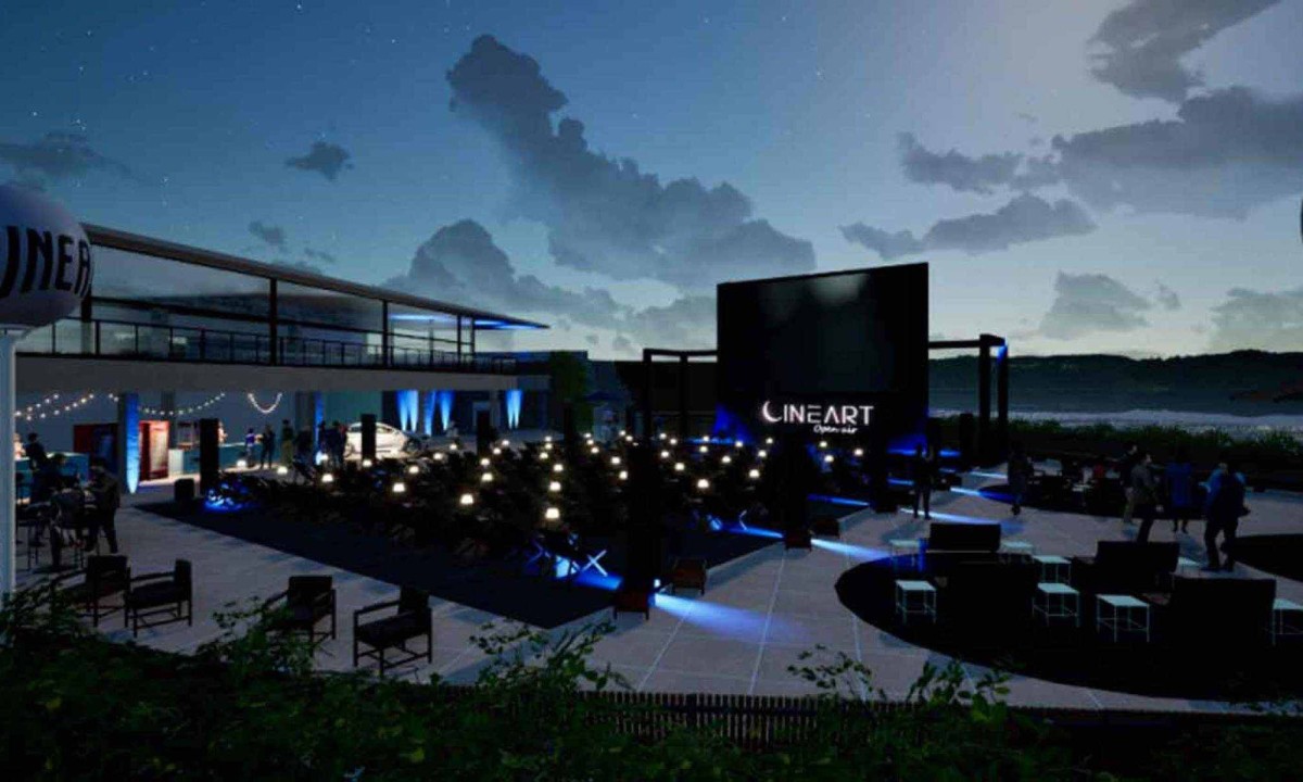 Cinema a céu aberto será inaugurado na próxima quinta-feira (26/6), no Bairro Olhos d’Água
 -  (crédito: Open Air/Divulgação)