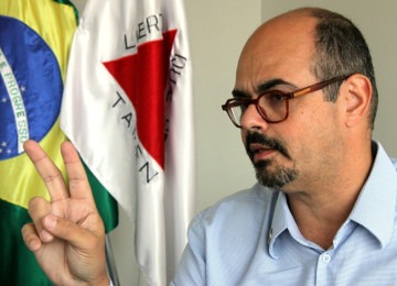 Vice-governador Mateus Simões ofereceu apoio ao governador Eduardo Leite pelas fortes chuvas que atingem o Sul do país -  (crédito: Jair Amaral/EM/D.A Press)
