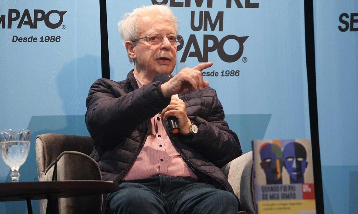 Evento Sempre Um Papo recebe Frei Betto para falar de seu livro "Quando eu fui pai de meu irmao"-Marcos Vieira/EM/D.A Press