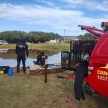 MG: homem faz desafio com amigos e morre afogado em represa  - CBMMG/Divulgação 