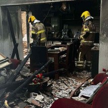Incêndio mata idosa e deixa casal ferido no Norte de Minas - Divulgação/CBMMG