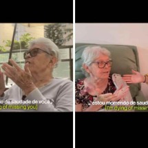 ‘Ela só me reconhece cantando’: música de novela une avó e neta - Reprodução / TikTok