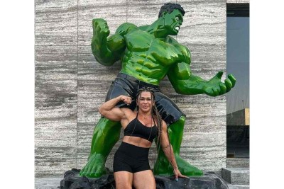 Zunilda Hoyos Mendez, a Mulher Hulk, foi assassinada a golpes de martelo durante férias na Espanha -  (crédito: Reprodução / Instagram)