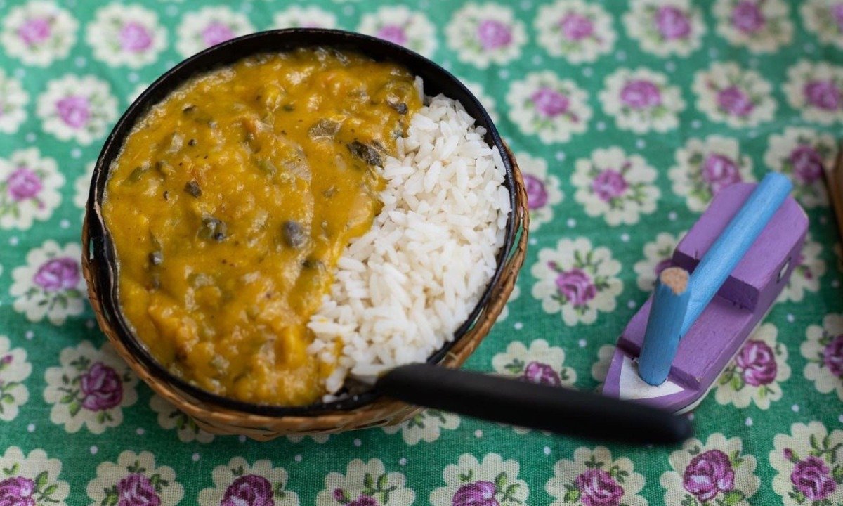 O vatapá vegetal do Flor de Jambu tem cogumelo no lugar do camarão