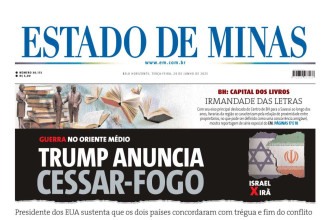 CONFIRA A CAPA DO ESTADO DE MINAS DO DIA 24/06/2025