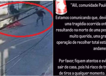 Suposto chefe do tráfico do Bairro Conjunto Paulo VI foi executado na tarde desse domingo (23/6) -  (crédito: Redes Sociais / Reprodução)