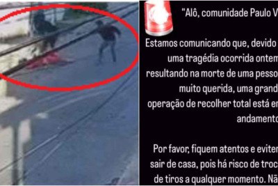Suposto chefe do tráfico do Bairro Conjunto Paulo IV foi executado na tarde desse domingo (23/6) -  (crédito: Redes Sociais / Reprodução)