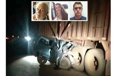 Mulher e filho morrem em batida, e pai dela sofre infarto e também falece  -  (crédito: PMMG - Prefeitura de São Francisco de Sales/Divulgação)