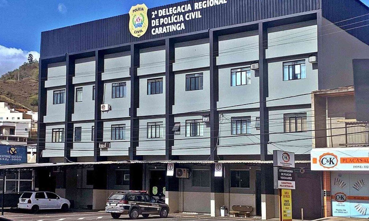 João Batista, que matou seu irmão, está preso na Delegacia de Caratinga -  (crédito: HVL/Divulgação)